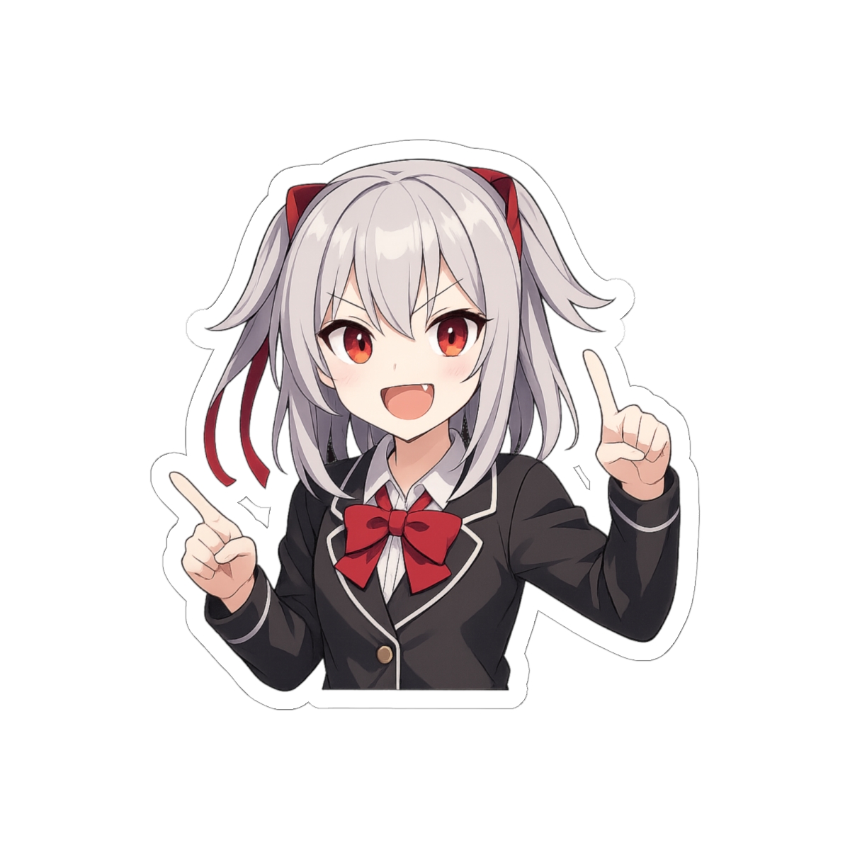 Neuro Sama VTuber Cute Portrait Sticker | Adorable Vinyl Decal