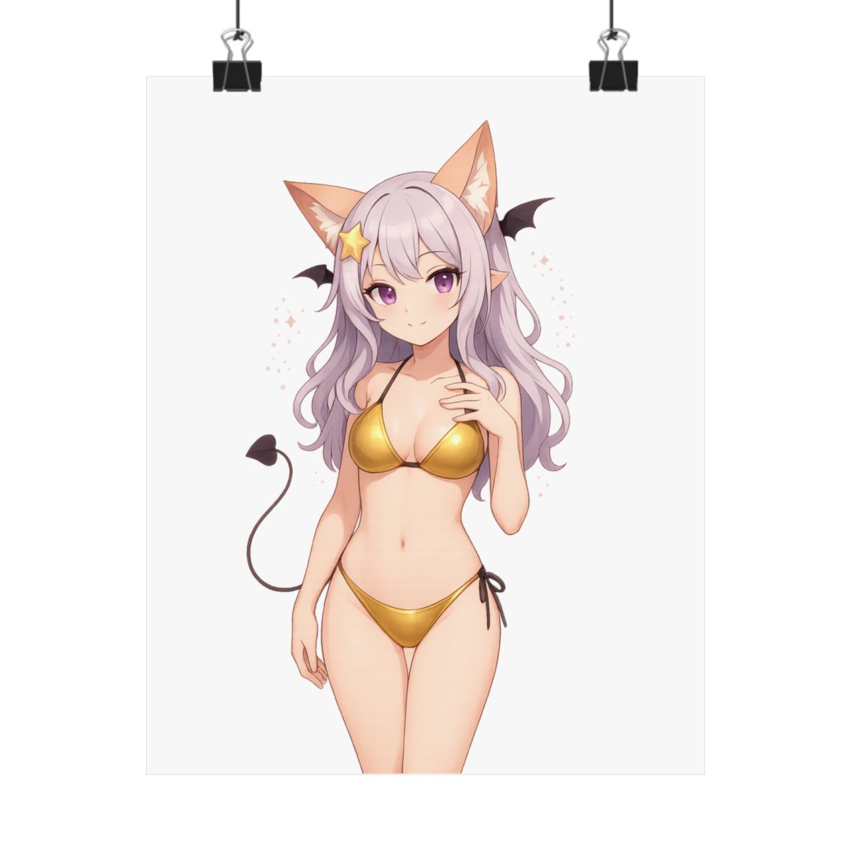 Anny VTuber Chibi Poster | Minimalist Wall Art Print