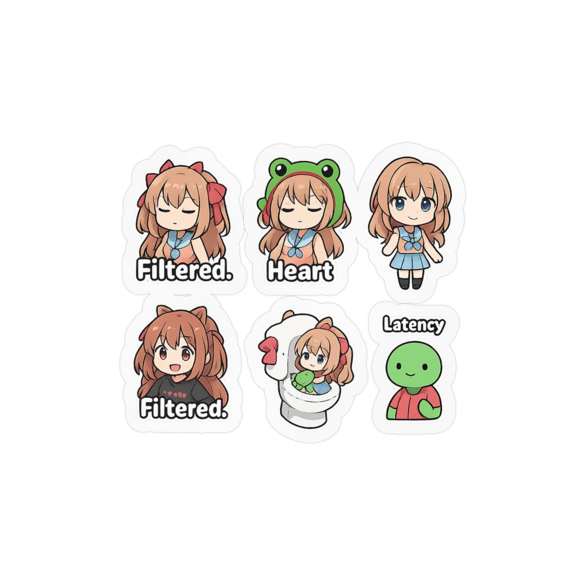 Neuro-sama + Evil Neuro + Vedal || 3" Vinyl Sticker Waterproof Decal — official Neuro-sama & Vedal Stickers
