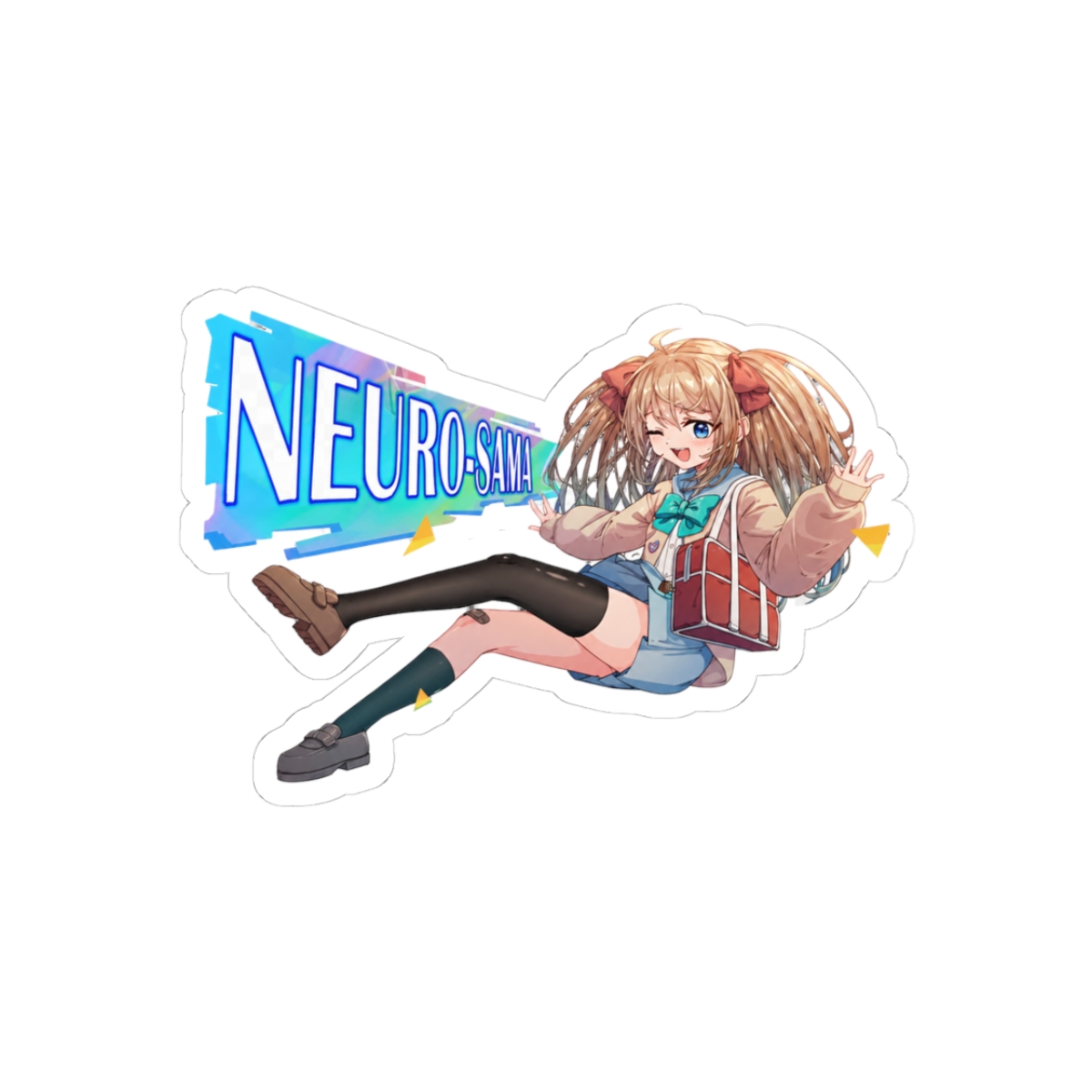 Neuro Sama Mischievous Grin Sticker | Funny VTuber Vinyl Decal
