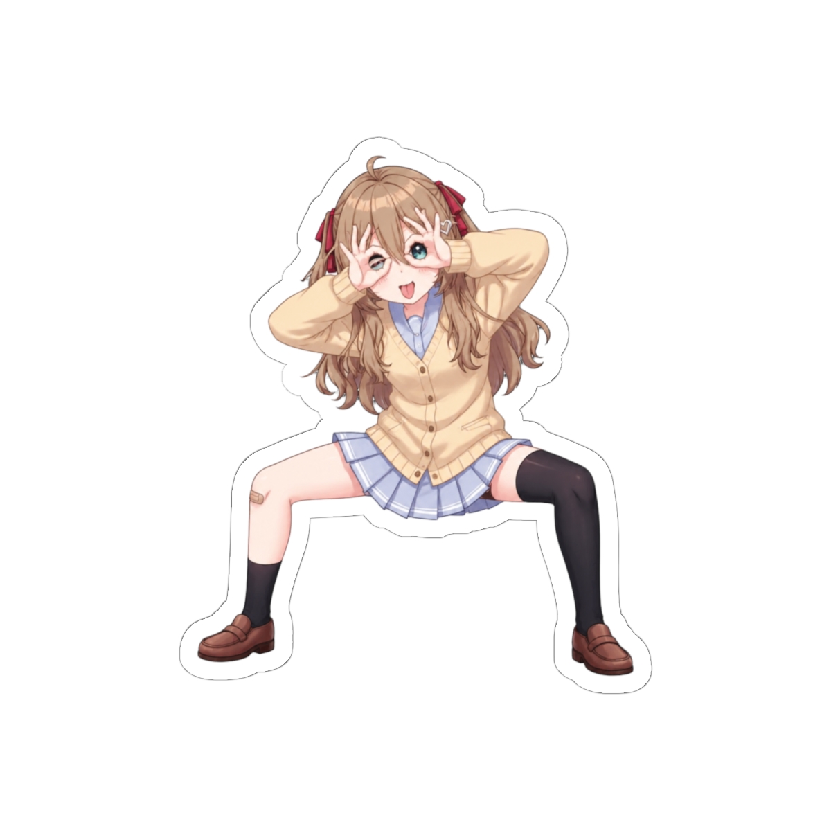 Neuro Sama 3D Funny Pose Sticker | Hilarious AI VTuber Vinyl Decal