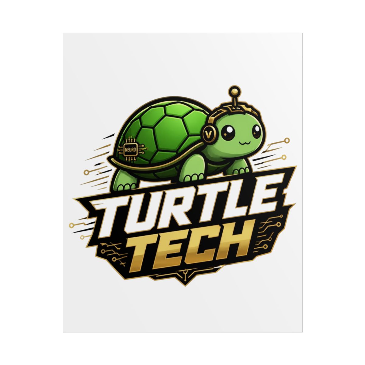 Neuro-sama & Vedal "TURTLE TECH" Poster