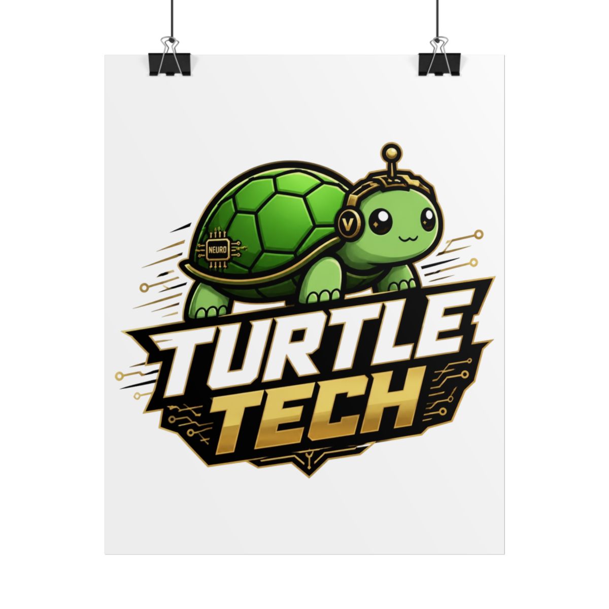 Neuro-sama & Vedal "TURTLE TECH" Poster