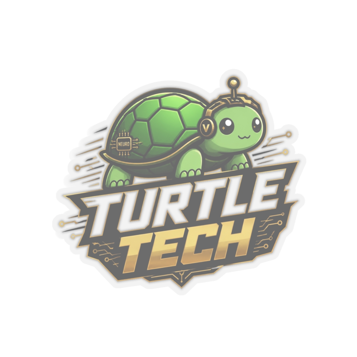 Neuro-sama & Vedal "TURTLE TECH" Sticker